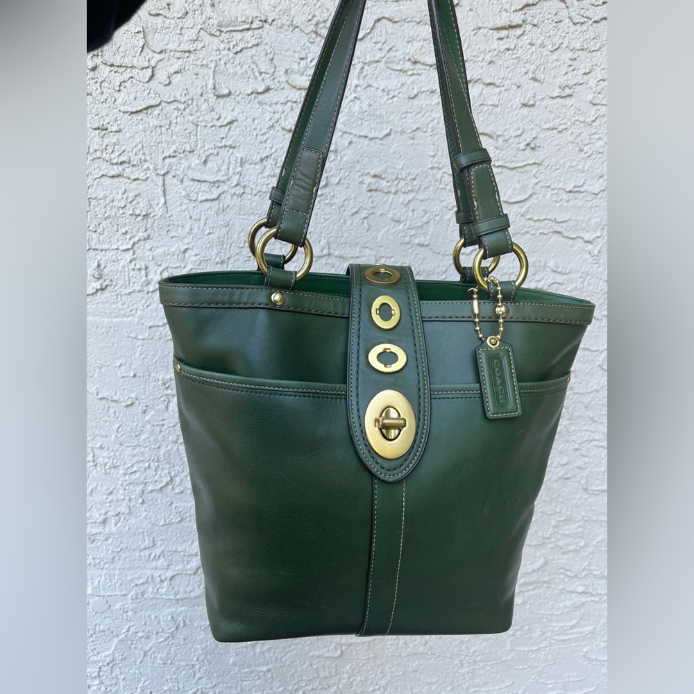 Green Coach Lily Tote